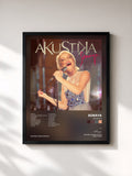 #noir Tableau de l'album Akustika de Soraya, cadre noir, imprimé et encadré en France