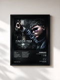 #noir Tableau de l'album El Talento del Bloque de Farruko, cadre noir, imprimé et encadré en France