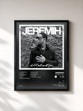 #noir Tableau de l'album All About You de Jeremih, cadre noir, imprimé et encadré en France