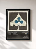 #noir Tableau de l'album Shields de Grizzly Bear, cadre noir, imprimé et encadré en France