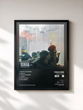 #noir Tableau de l'album Haine World de Youv Dee, cadre noir, imprimé et encadré en France
