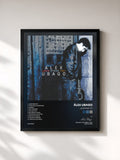 #noir Tableau de l'album ¿Qué pides tú? de Álex Ubago, cadre noir, imprimé et encadré en France