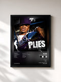 #noir Tableau de l'album The Lost Sessions de Plies, cadre noir, imprimé et encadré en France