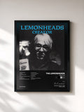 #noir Tableau de l'album Creator de The Lemonheads, cadre noir, imprimé et encadré en France
