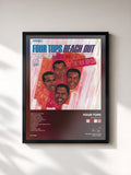#noir Tableau de l'album Reach Out de Four Tops, cadre noir, imprimé et encadré en France