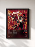 #noir Tableau de l'album C' Est La Vie de Rouge, cadre noir, imprimé et encadré en France