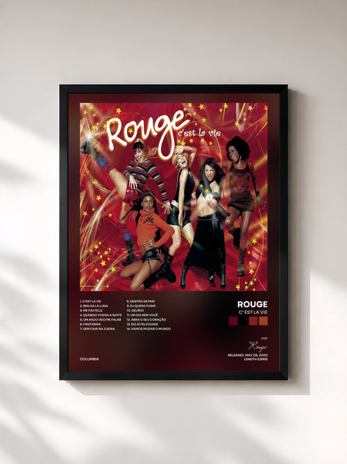 Rouge · C' Est La Vie — Affiche encadrée