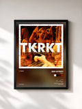 #noir Tableau de l'album TKRKT de Era Istrefi, cadre noir, imprimé et encadré en France
