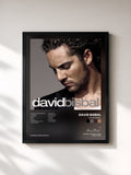 #noir Tableau de l'album David Bisbal de David Bisbal, cadre noir, imprimé et encadré en France