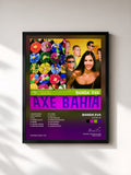 #noir Tableau de l'album Axé Bahia de Banda Eva, cadre noir, imprimé et encadré en France