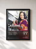 #noir Tableau de l'album Ao Som dos Louvores de Cassiane, cadre noir, imprimé et encadré en France
