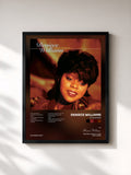 #noir Tableau de l'album Love Songs de Deniece Williams, cadre noir, imprimé et encadré en France
