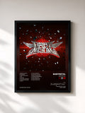 #noir Tableau de l'album BABYMETAL de BABYMETAL, cadre noir, imprimé et encadré en France