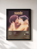 #noir Tableau de l'album Suede (Remastered) de Suede, cadre noir, imprimé et encadré en France