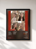 #noir Tableau de l'album What's my name? de T-ara, cadre noir, imprimé et encadré en France