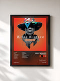 #noir Tableau de l'album Une seule vie de Willy William, cadre noir, imprimé et encadré en France