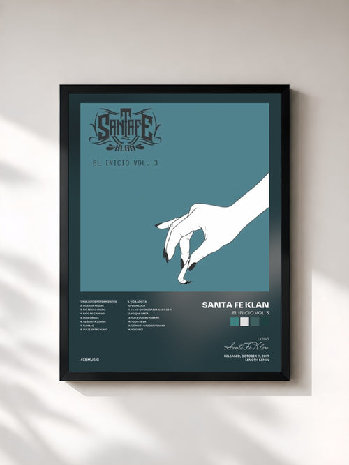 Santa Fe Klan · El Inicio Vol. 3 — Affiche encadrée