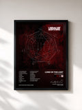 #noir Tableau de l'album Swan Songs III de Lord Of The Lost, cadre noir, imprimé et encadré en France