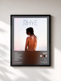 #noir Tableau de l'album Spirit de Rhye, cadre noir, imprimé et encadré en France
