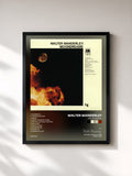 #noir Tableau de l'album Moondreams de Walter Wanderley, cadre noir, imprimé et encadré en France
