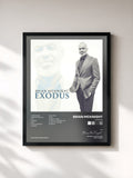 #noir Tableau de l'album Exodus de Brian McKnight, cadre noir, imprimé et encadré en France