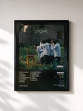 #noir Tableau de l'album Luv 4 Rent de Smino, cadre noir, imprimé et encadré en France