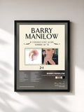 #noir Tableau de l'album If I Should Love Again / Summer Of '78 de Barry Manilow, cadre noir, imprimé et encadré en France