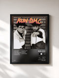 #noir Tableau de l'album RUN DMC de Run-DMC, cadre noir, imprimé et encadré en France