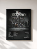#noir Tableau de l'album LOCKDOWN de Majoe, cadre noir, imprimé et encadré en France