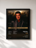 #noir Tableau de l'album Next Big Thing de Vince Gill, cadre noir, imprimé et encadré en France