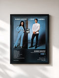 #noir Tableau de l'album Bobbie Gentry And Glen Campbell de Bobbie Gentry, cadre noir, imprimé et encadré en France