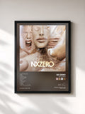 #noir Tableau de l'album Em Comum de NX Zero, cadre noir, imprimé et encadré en France