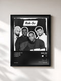 #noir Tableau de l'album Rak-Su de Rak-Su, cadre noir, imprimé et encadré en France