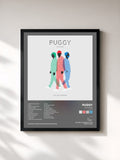 #noir Tableau de l'album Colours (Deluxe) de Puggy, cadre noir, imprimé et encadré en France