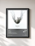 #noir Tableau de l'album Deep down de Aimer, cadre noir, imprimé et encadré en France