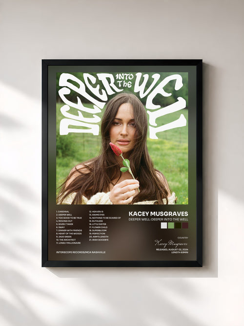 Kacey Musgraves · Deeper Well: Deeper into the Well — Affiche encadrée