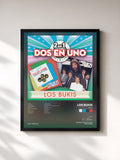 #noir Tableau de l'album 2En1 de Los Bukis, cadre noir, imprimé et encadré en France