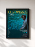 #noir Tableau de l'album Europiana Encore de Jack Savoretti, cadre noir, imprimé et encadré en France