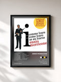 #noir Tableau de l'album I comme Icare (Bande Originale) de Ennio Morricone, cadre noir, imprimé et encadré en France