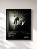 #noir Tableau de l'album Dead Moon Falling de Gary Numan, cadre noir, imprimé et encadré en France