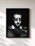 #noir Tableau de l'album Death Of An Optimist de Grandson, cadre noir, imprimé et encadré en France