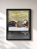 #noir Tableau de l'album For The Love Of Him de Shania Twain, cadre noir, imprimé et encadré en France