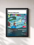 #noir Tableau de l'album J Mood de Wynton Marsalis, cadre noir, imprimé et encadré en France