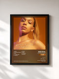 #noir Tableau de l'album Worldwide Angel de Bad Gyal, cadre noir, imprimé et encadré en France