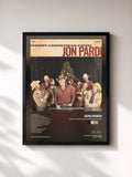 #noir Tableau de l'album Merry Christmas From Jon Pardi de Jon Pardi, cadre noir, imprimé et encadré en France