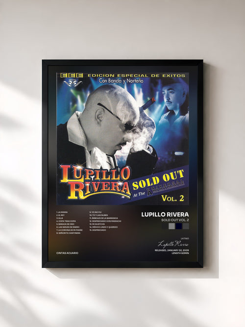 Lupillo Rivera · Sold Out Vol. 2 — Affiche encadrée