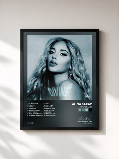 Alina Baraz · It Was Divine — Affiche encadrée