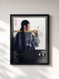 #noir Tableau de l'album With A Hammer de Yaeji, cadre noir, imprimé et encadré en France
