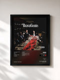 #noir Tableau de l'album BRAVA GENTE de Ensi, cadre noir, imprimé et encadré en France