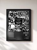 #noir Tableau de l'album Just Another Night (Remixes) de Icona Pop, cadre noir, imprimé et encadré en France